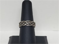 .925 Sterling Silver Celtic Band