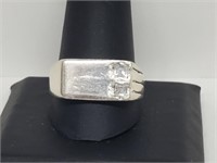 .925 Sterling Silver Mens Ring