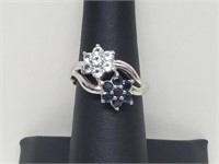 .925 Sterling Silver Flower Ring