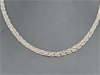 .925 Sterling Silver Braided Chain