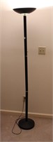 BLACK METAL FLOORLAMP 71" TALL