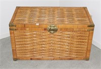 WICKER BLANKET CHEST 36"X20"X19"