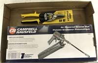 CAMPBELL HAUSEFELD AIR POWERED GREASE GUN, TIN