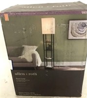 ALLEN AND ROTH SHELF STYLE FLOOR LAMP