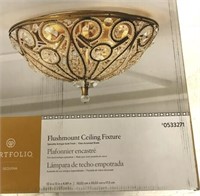 PORTFOLIO FLUSH MOUNT DECORATIVE FIXTURE