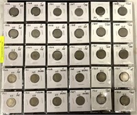 30 V NICKELS 1900s