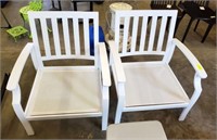 PR ALUMINUM PATIO CHAIRS W/ MESH SEATS