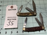Vintage KUTMASTER Three (3) Blade Knives