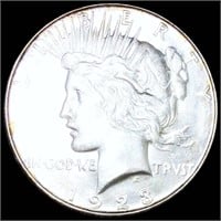 1923-S Silver Peace Dollar NEARLY UNC