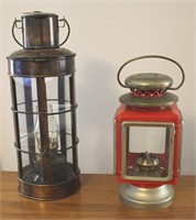 2 Lanterns: Metal and Brass