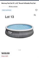 Bestway Fast Set 15x42 Round Pool Set