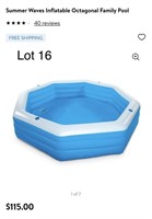 Summer Waves Octagonal Family Pool