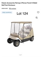 Fairway golf cart enclosure