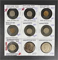 Nine Awesome Assorted Coins