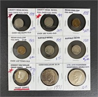 Nine Awesome Assorted Coins