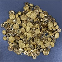 Jar of US Army Buttons Assorted Sizes