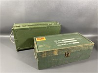 Two Vintage GI Joe Footlockers