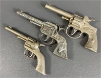Vintage Metal Toy Gun Lot