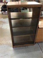 Glass Front Electronics Cabinet 17x24x43