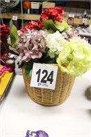 Artificial Flowers in the Basket