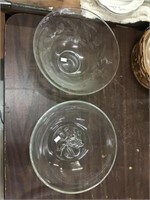 Etched And Pressed Glass Bowls