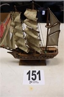 Model Ship (12"Lx13"T) Wooden