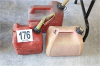 (3) Fuel Containers (2 & 2.5 Gallon)