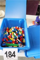 Lego's with Lidded Container