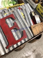 GALVANIZED TIN W/ LETTERS, OTHER MISC