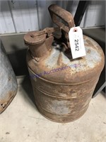 GAS CAN W/ SPOUT, RUSTED