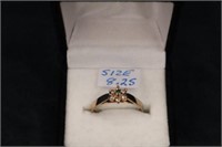 Gold-Plated  Vermeil Sterling Ring size 8.25