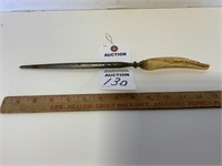 Vintage Sharpening Steel, Looks To Be Ivory or