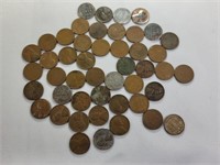 47 old pennies