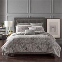 Charisma Pierrefort Collection Silver Duvet Cover,