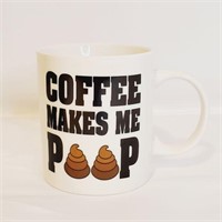 Coffee Makes Me Poop Ceramic Mug