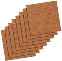 Quartet Cork Tiles, Natural, 12 Inch x 12 Inch,