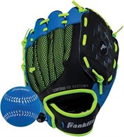 Franklin Sports Neo-Grip Teeball Gloves, Blue,