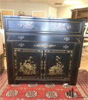Imported Antique Buffet with Pullout Dining Table