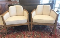 Pair of Barrel Chairs