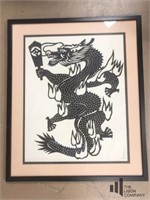 Oriental Dragon Framed