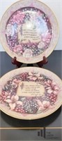 Pair of  "It Takes Mothers Love" Decorative Plates