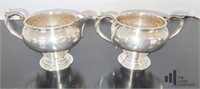 Sterling Silver Cream and Sugar Dish