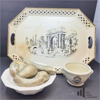 Roman Theme Kitchen with Vintage Tray