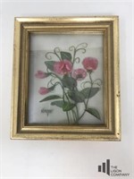 " Sweet Peas " signed by Edmond J Nogar