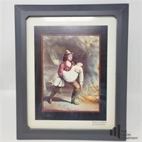" Prompt to the Rescue" Firefighter Print