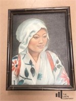 Portrait of Women on Canvas