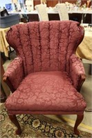 Antique uph fan back chair 31wx33dx38h