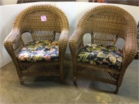 Pair of patio chairs