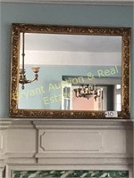 GOLD PAINTED FRAMED MIRROR