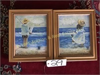 OIL PAINTING BEACH SCENE